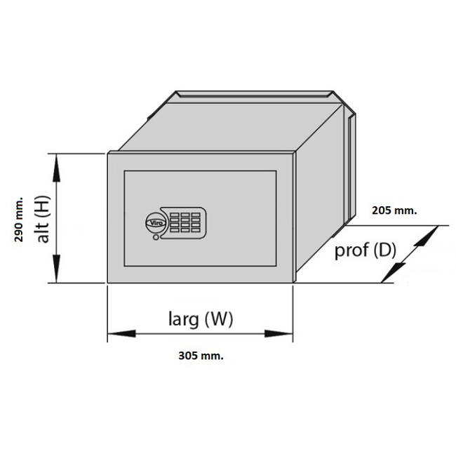 Vendita online Cassaforte da incasso a combinazione elettronica 